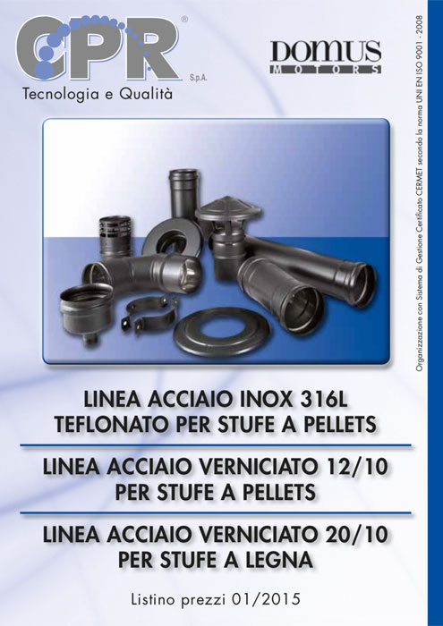 Linea acciaio inox 316L teflonato per stufe a legna