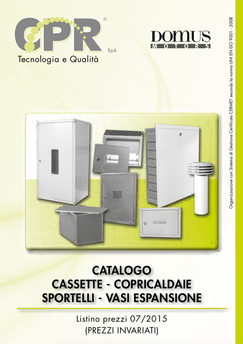 Boxes- boiler covers - doors- expansion chambers 07/2015